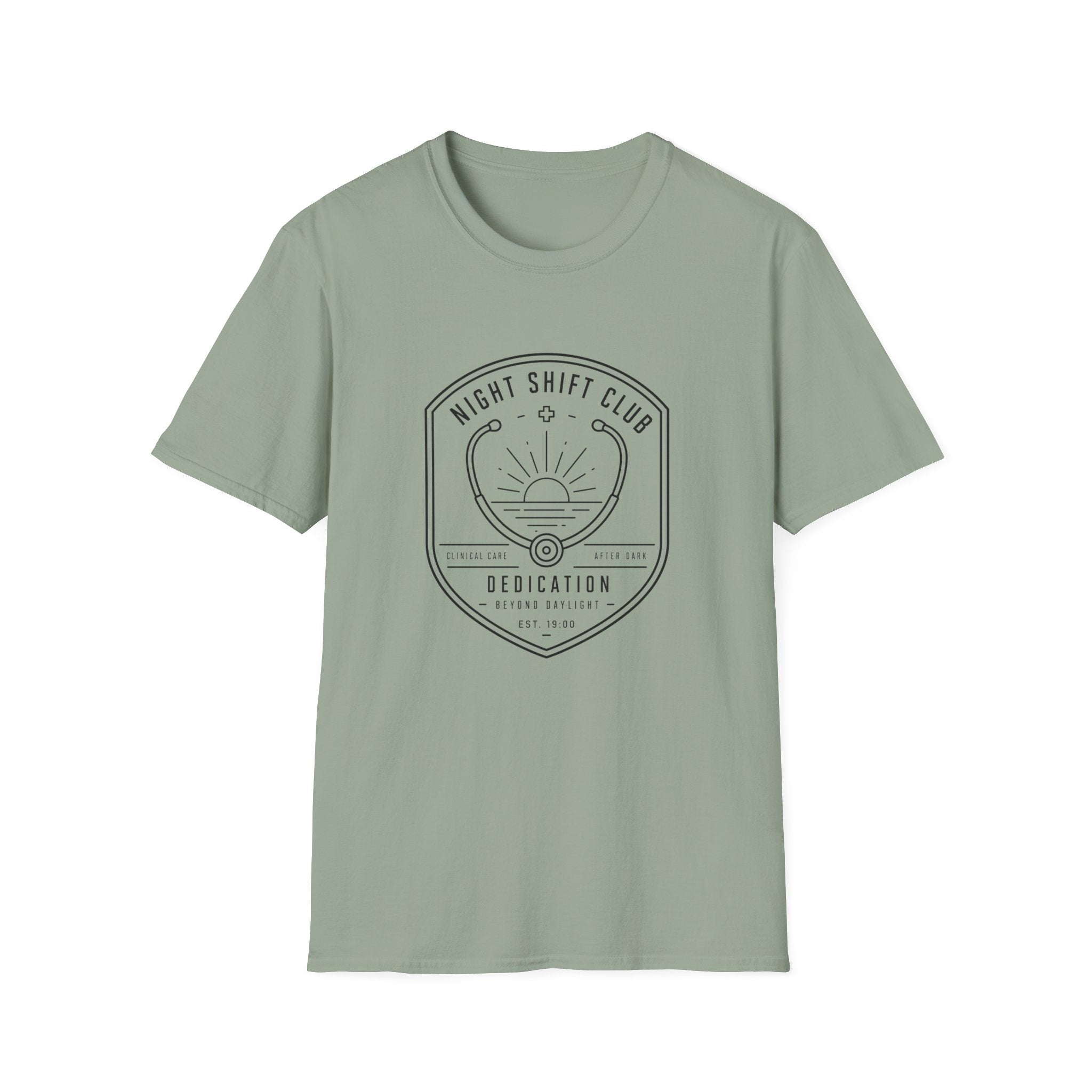 Night Shift Club Badge Sunset T-Shirt