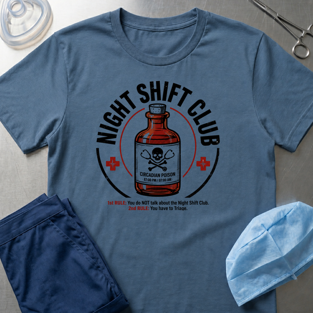 Circadian Poison Night Shift Fight Club T-Shirt